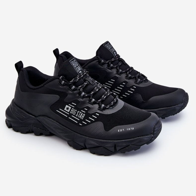 Scarpe sportive da uomo con sistema Memory Foam classico Big Star LL174127 nere nero 1