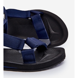 Sandali con velcro da uomo Big Star DD174718 blu navy 1