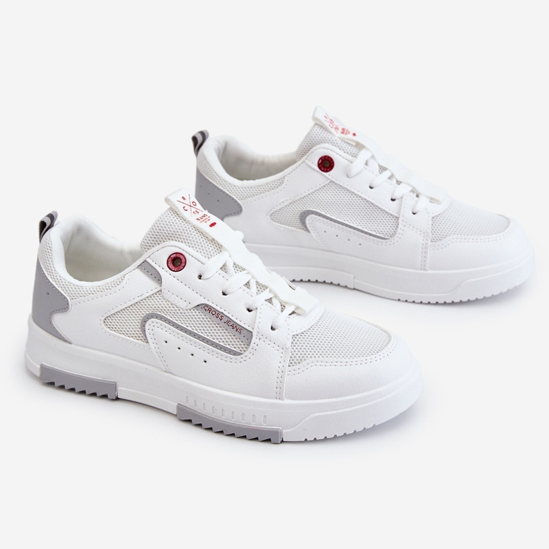 Sneakers basse da donna Cross Jeans LL2R4011C Bianche bianco 1