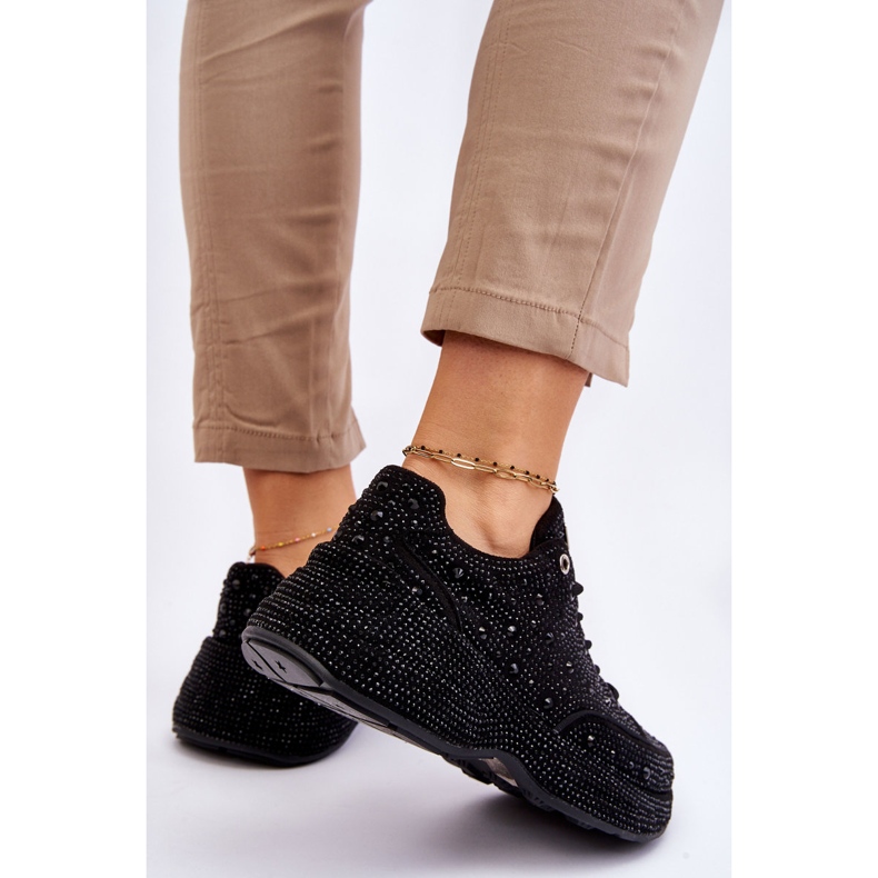 Scarpe da ginnastica con plateau da donna GOE JJ2N4058 Nere nero 1