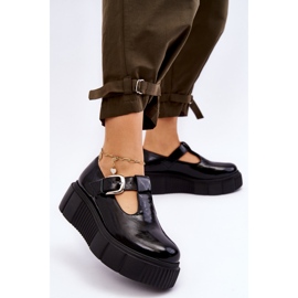 Lemar Scarpe laccate alla moda su una massiccia piattaforma, Colson nero 2
