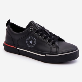 Sneakers in pelle da uomo Big Star LL174210 nere nero 1