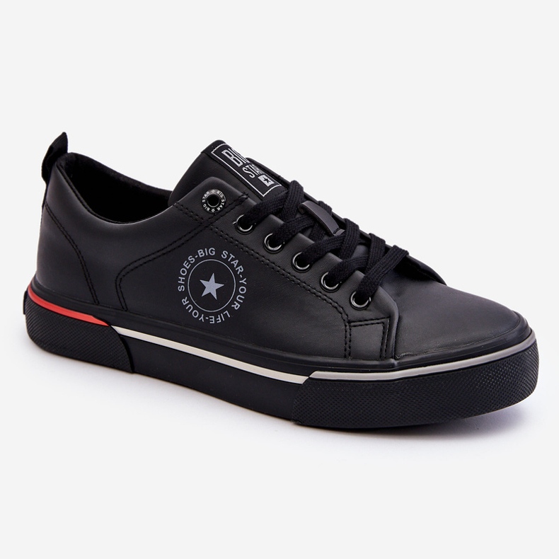 Sneakers in pelle da uomo Big Star LL174210 nere nero 1
