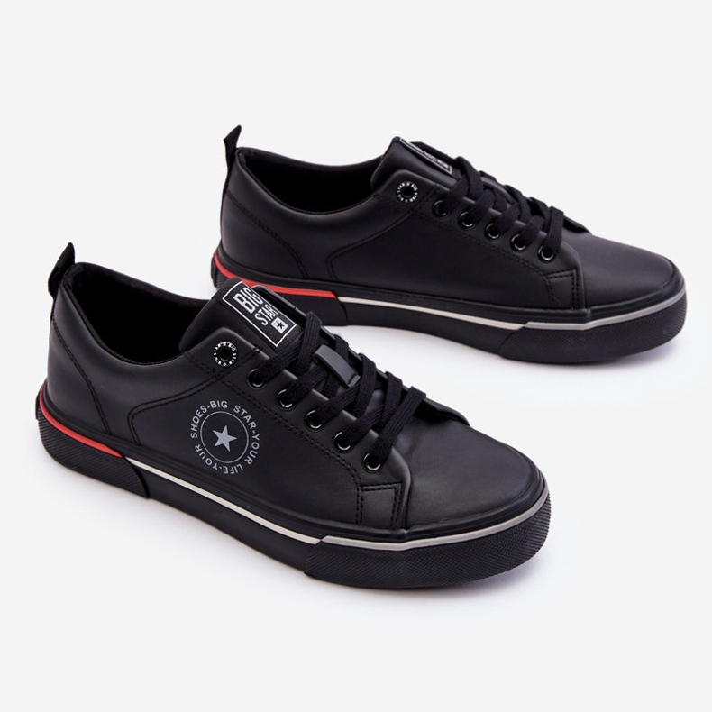 Sneakers in pelle da uomo Big Star LL174210 nere nero 2