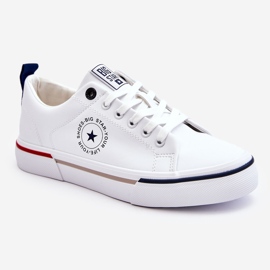 Sneakers in Pelle da Uomo Big Star LL174209 Bianche bianco 1