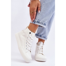 Sneakers alte da donna in tessuto Big Star LL274445 Bianche bianca 1