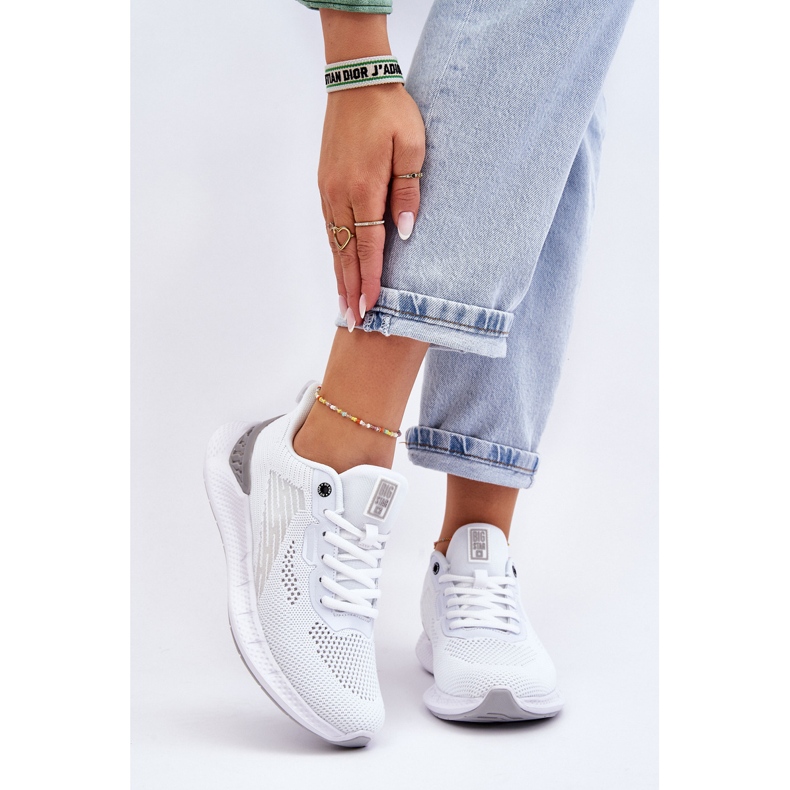 Scarpe Sportive Leggere Da Donna Sistema Memory Foam Big Star LL274297 Bianche bianco 2
