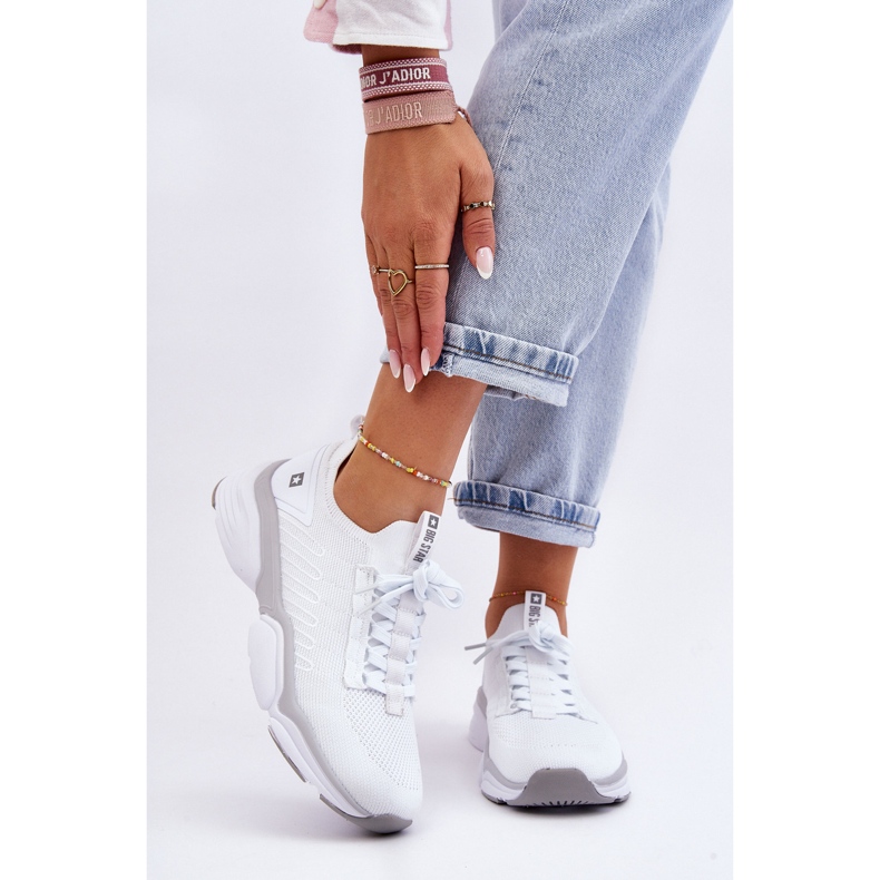 Scarpe Sportive Slip-on da Donna Sistema Memory Foam Big Star LL274A142 Bianche bianco 2