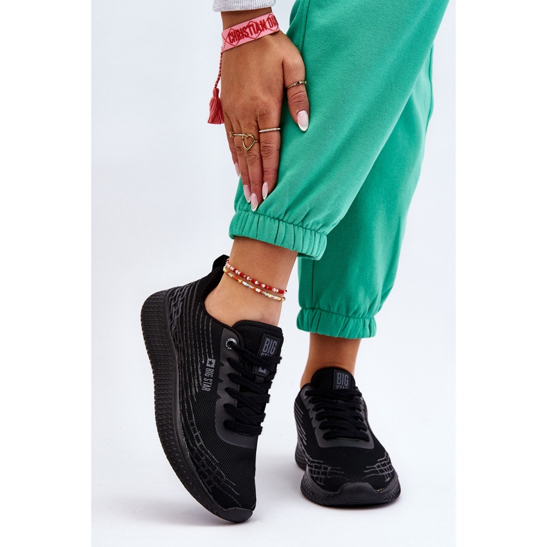 Scarpe sportive da donna in rete Memory Foam System Big Star LL274662 nere nero 1