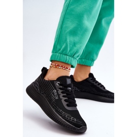 Scarpe sportive da donna in rete Memory Foam System Big Star LL274662 nere nero 2