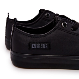 Sneakers Basse da Uomo in Pelle Big Star KK174009 Nere nero 1