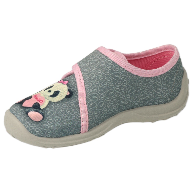 Scarpe per bambini Befado 660X050 rosa grigio 1