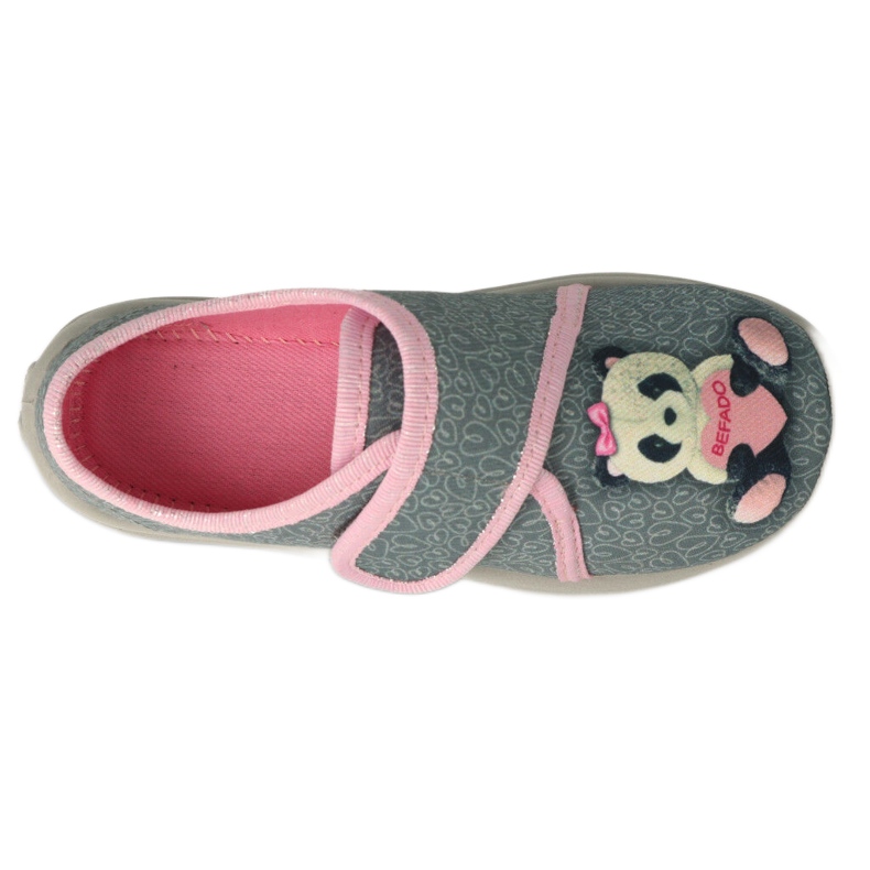 Scarpe per bambini Befado 660X050 rosa grigio 2