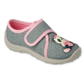 Scarpe per bambini Befado 660X050 rosa grigio 3