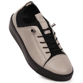 Slip-on da donna in pelle chiara beige T.Sokolski W22-351 1