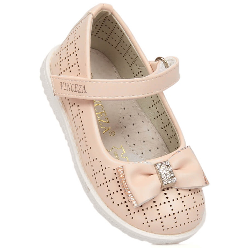 Ballerine con velcro rosa Vinceza 36122 1