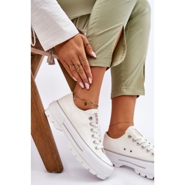 Sneakers Platform in tessuto Big Star LL274150 Bianche bianca 2