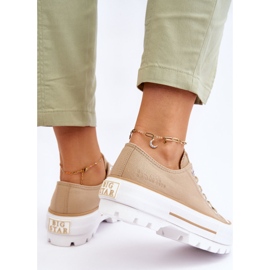 Sneakers Platform in tessuto Big Star LL274154 Beige 1