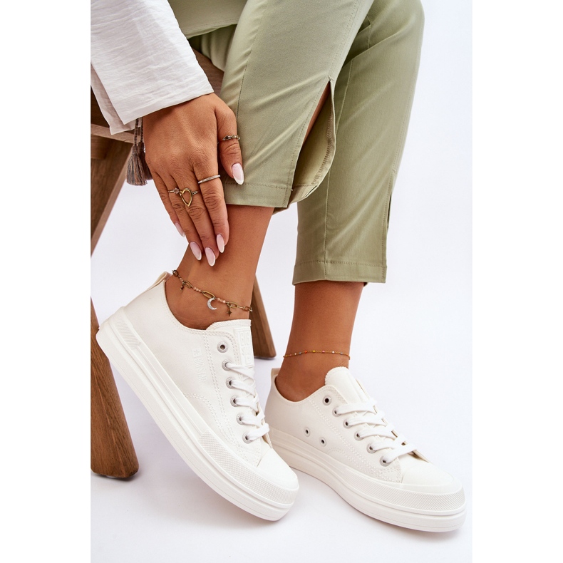 Sneakers basse con lacci Big Star LL274968 Bianche bianco 2