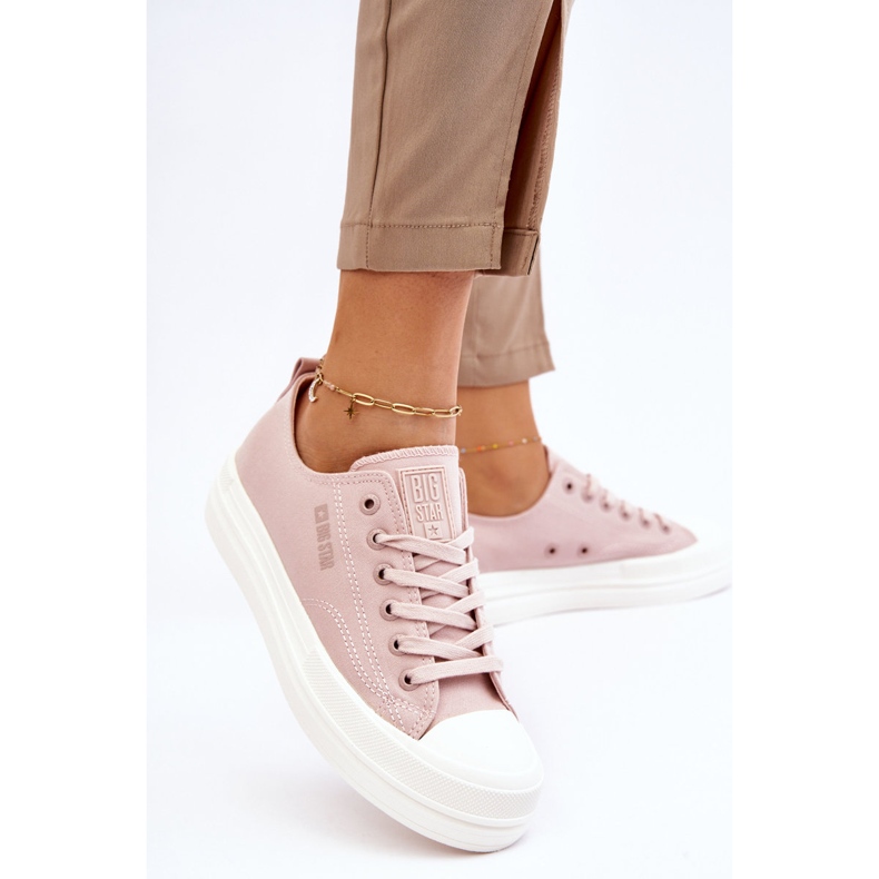 Big Star LL274970 Sneakers stringate basse color carne rosa 2