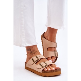 Pantofole Big Star da donna classiche LL274478 Beige 2