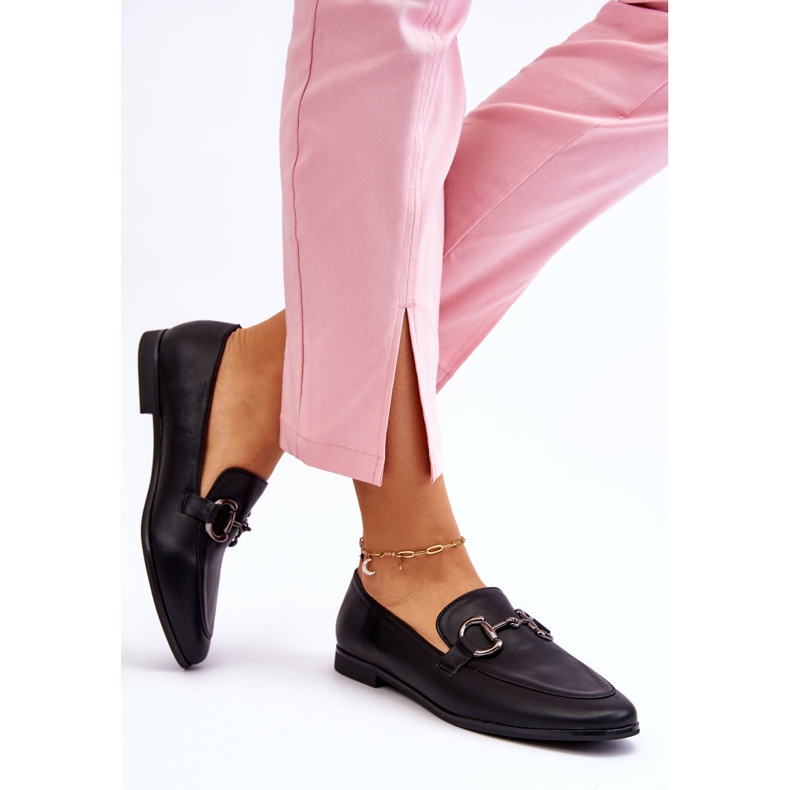 PG1 Mocassini da donna classici con abbellimento Jamie nero 2
