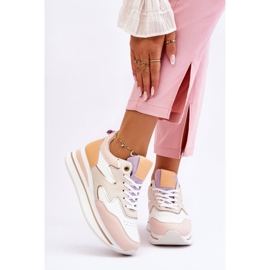 PG1 Scarpe sportive in pelle bianca e beige Roen alla moda bianco 1