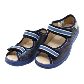 Scarpe per bambini Befado 869X159 blu navy blu grigio 4