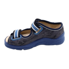 Scarpe per bambini Befado 869X159 blu navy blu grigio 3