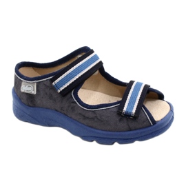 Scarpe per bambini Befado 869X159 blu navy blu grigio 2
