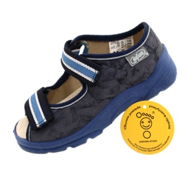 Scarpe per bambini Befado 869X159 blu navy blu grigio 8