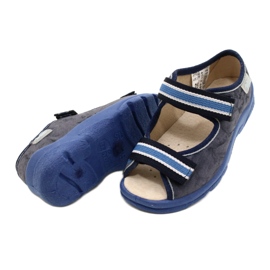 Scarpe per bambini Befado 869X159 blu navy blu grigio 5