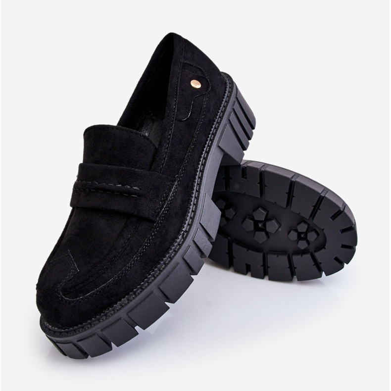 PS2 Scarpe Slip-On in camoscio da donna Nero Fiorell 1