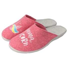 Scarpe da donna colorate Befado 235D186 rosa grigio multicolore 2