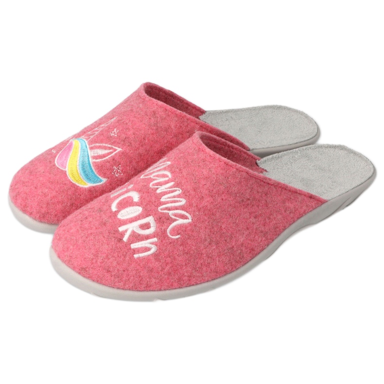 Scarpe da donna colorate Befado 235D186 rosa grigio multicolore 2