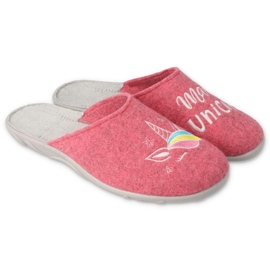 Scarpe da donna colorate Befado 235D186 rosa grigio multicolore 3