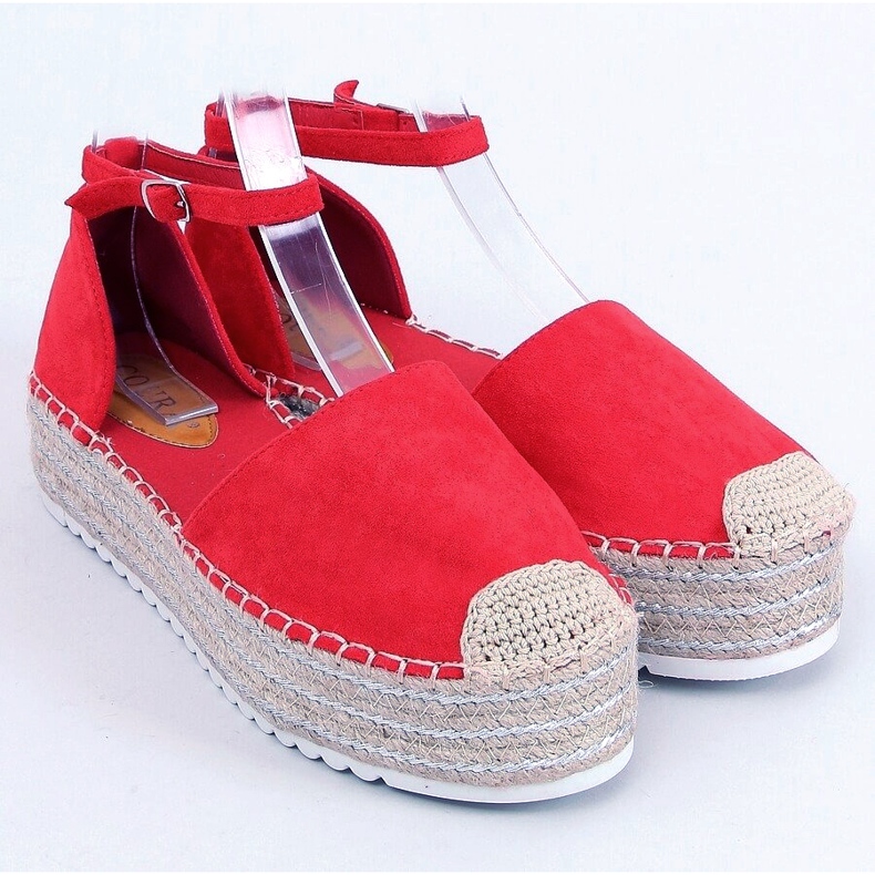 Espadrillas, sandali rossi 2138 Red rosso 1