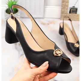 Sandali da donna neri sul post eVento 5480 nero 1