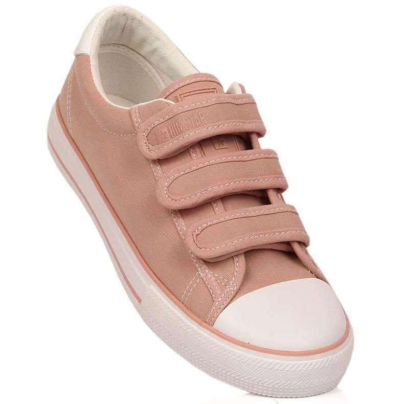Sneakers da donna con velcro rosa Big Star LL274A200 2