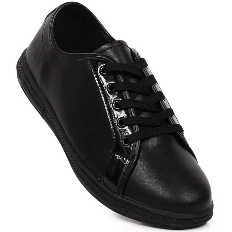 Scarpe sportive da donna in pelle nere Filippo DP3508/23 nero 1