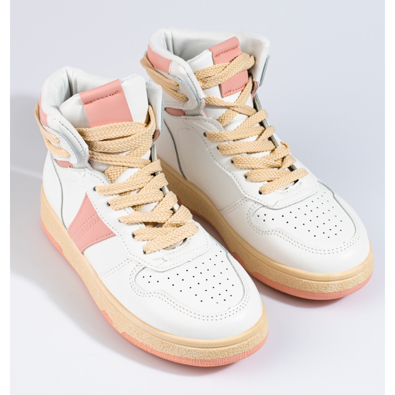 Sneakers alte bianche da donna Shelovet bianca 1