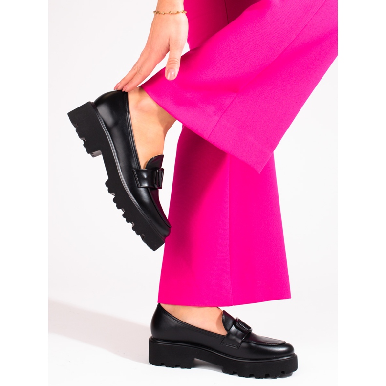Scarpe da donna Vinceza realizzate in ecopelle nera nero 2
