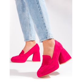 Vinceza Décolleté rosa con tacco alto di Vincez 1