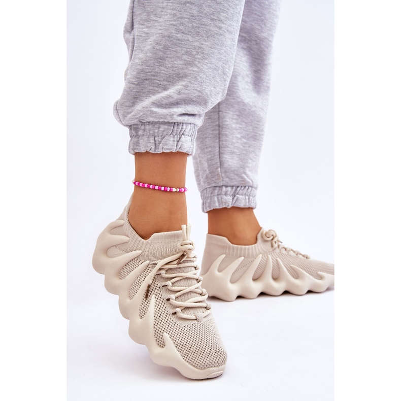PG1 Sneakers Senza Lacci da Donna Beige Myles 2