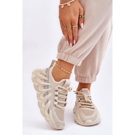 PG1 Sneakers Calzino Alla Moda Da Donna Beige Daxo 1