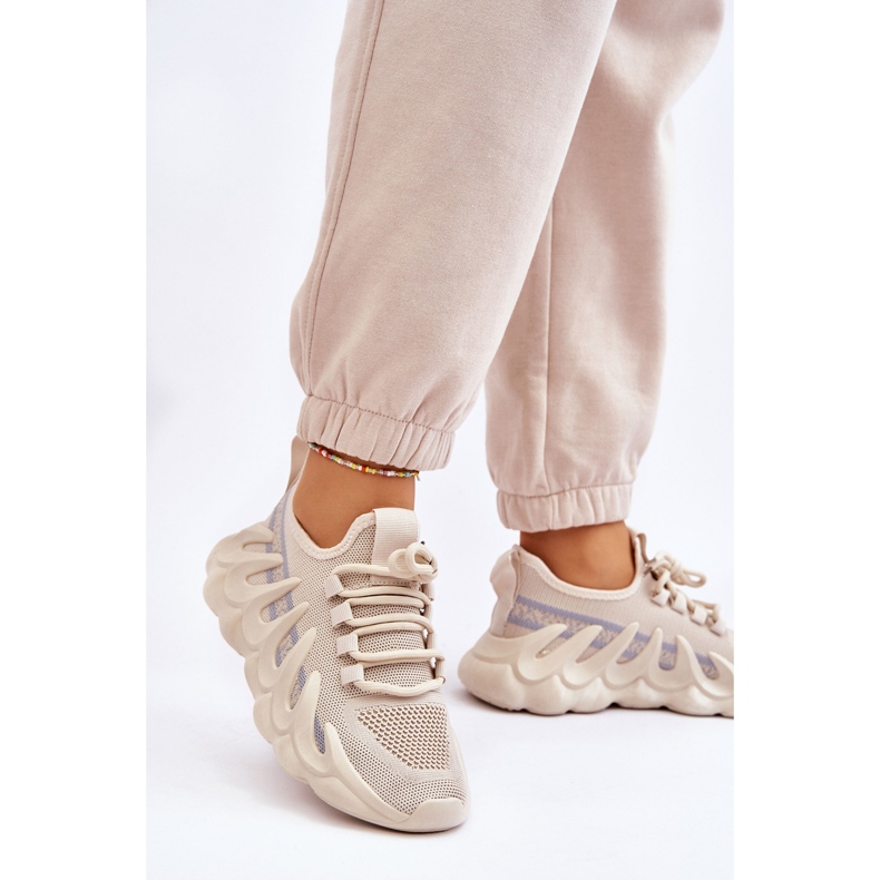 PG1 Sneakers Calzino Alla Moda Da Donna Beige Daxo 2
