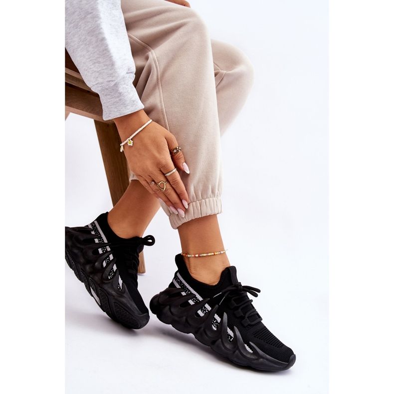 PG1 Sneakers Calzino Alla Moda Da Donna Nere Daxo nero 1