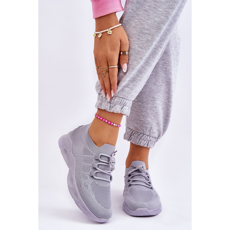 Scarpe sportive slip-on da donna grigio Ellison 1