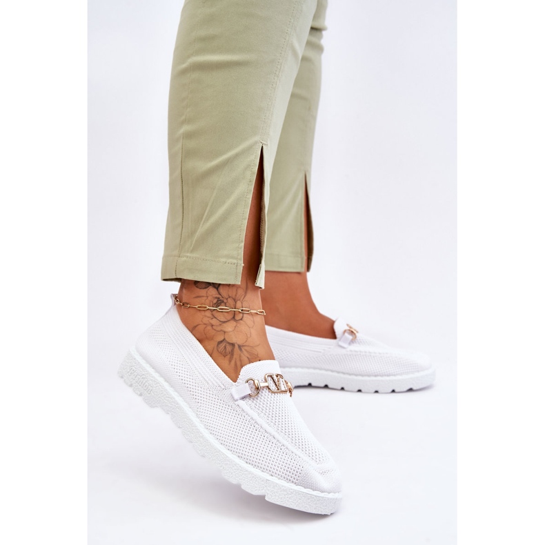 Alena Slip-On Sneakers Donna Con Abbellimento Bianco 2