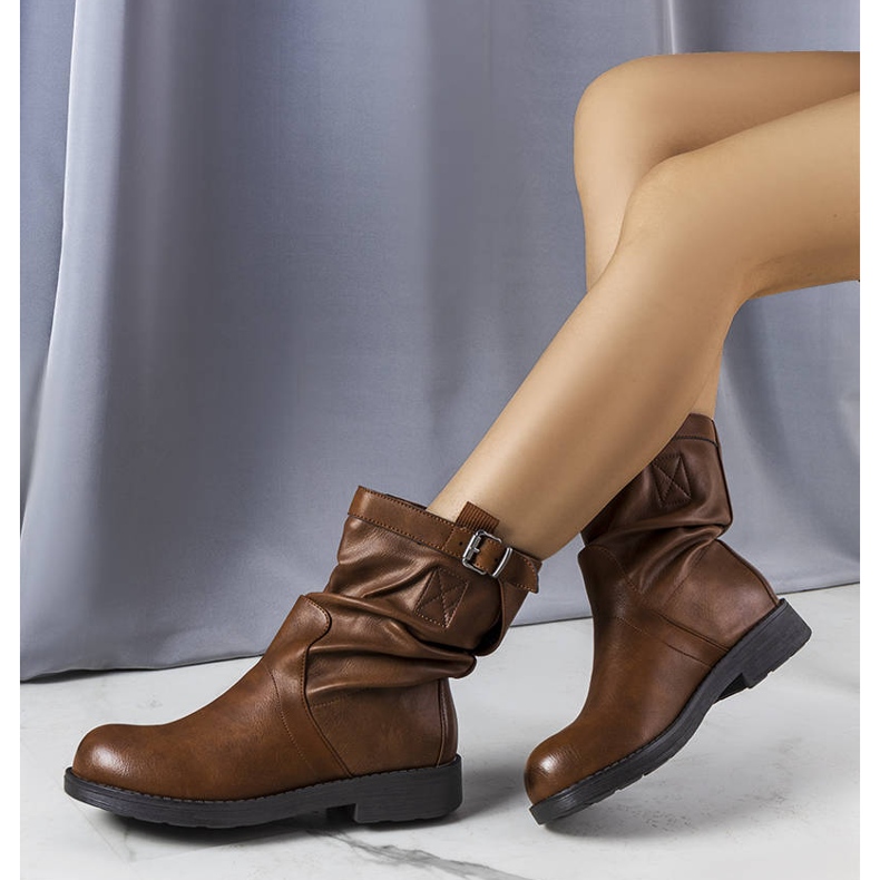 BM Stivali piatti slip-on marroni Charlene marrone 1